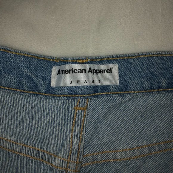 american apparel high waisted jean shorts - Picture 4 of 5